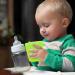 MORLIKE LIVING 100% Silicone Baby Cups - 2 Pack Green | Infant First Stage Training | Easy Grip Handle | 6 Months - Buy Online on GoSupps.com