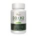 ZAFiNCO Vitamin D3-K2 5000 IU Capsules - Non-GMO Vitamin D3 & K2 Dietary Supplement with Superior Absorption - Supports Natural Energy Immune Bone & Muscle Health 120 Capsules-90 Day Supply