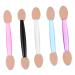 Baluue 500 Pcs 5 Boxes Double Ended Eyeshadow Brush Make up for Face Cream Applicator Non Latex