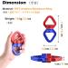 TRIWONDER 30kN Rotator Swing Spinner - Premium Climbing Carabiner for Hammocks | Safe Durable & Versatile - Red & Blue - Buy Online on GoSupps.com