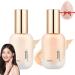 Maquillaje Bodo Uodo Liquid Foundation Wodo Moisturizing Foundation Vodo Foundation Bodo Makeup Light And Long-Lasting Coverage Hydrating Waterproof Long Lasting Foundation (2PC-Mix 30ml) 30 ml (Pack of 1) 2pc-mix