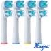 OralB Braun Compatible Replacement Brush Heads - Double Clean Pack of 4 - for Oral B Pro 1000 8000 9000 Sonic - Adults Kids Vitality Dual Plus - Buy Online on GoSupps.com