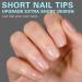BettyCora Square Nail Tips 240Pcs - Short Gel X Tips for Acrylic Extensions - 12 Sizes A04 - Extra Short Square - Buy Online on GoSupps.com