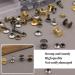 240 Sets TLKKUE Double Cap Leather Rivets Kit with Rubber Hammer - DIY Craft Tool for Clothes, Shoes Decoration and Repair - Buy Online on GoSupps.com