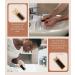 Wooden Nail Brush Set - 2Pcs Double Sided Hand and Nail Cleaning Brush - Eco Friendly Fingernail Brush for Home, Garden, and Salon Use - Bench Wood, Black Color - Buy Online on GoSupps.com
