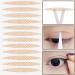 UPSTORE 500 Pairs Invisible Double Eyelid Tape - 24mm x 3mm Self-Adhesive Eye Lift Strips for Natural Look - Breathable Lace Style with Y Fork - Buy Online on GoSupps.com
