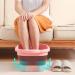 Ioiuskku Collapsible Foot Bath Pools - Large Capacity Multifunctional TPE Foot Spa for Home & Salon | Easy to Clean Light Blue - Buy Online on GoSupps.com