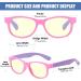 DUCO Kids Blue Light Blocking Glasses for Computer Gaming TV - K015 Pink Purple - Buy Online on GoSupps.com
