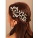 Deniferymakeup Bridal Crystal Rhinestone Hair Vine Silver Flower Headband Wedding Hair Vine Bridal Hair Piece Headpiece Prom Hair Accessory - Buy Online on GoSupps.com