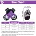 Pupeck Double-Sided Anti-Slip Dog Socks - Adjustable Strap Indoor Dog Shoes for Summer | Large Purple (2 Pairs) - Traction Control & Paw Protection - Buy Online on GoSupps.com