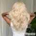 Allbell Long Wavy Blonde Wig for Women with Bangs - Heat Resistant Synthetic Hair Replacement - Buy Online on GoSupps.com
