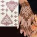 PPVWEY 10 Sheets Henna Tattoos - Temporary Body Art Stickers for Wedding Party (Brown, 10pcs) - Buy Online on GoSupps.com