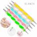 Glamza 20pc Nail Art Design Gel Painting Dotting Pen & Brush Set Manicure Pedicure Kit - Buy Online on GoSupps.com