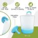 Puj Phillip Cups - Hangable Rinse-and-Play Reusable Plastic Fun Cups for Kids | Set of 4 with Grippy Hooks | Frustration Free Packaging | Multicolor 4 Count (Pack of 1) - Buy Online on GoSupps.com