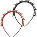 Double Bangs Hairstyle Hairpin 2 Hairpin Headbands Teeth Comb Hair Hoop Headband With Clips Attached Double Layer Twist Plait Headband Hairs Tools Hollow Woven Sectional Clip Headband Black+Red - Buy Online on GoSupps.com