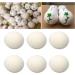 Eco-Friendly Wool Dryer Balls - Reusable Fabric Softener Reduces Static & Wrinkles - Pack of 6 (2in) for Laundry | International Shipping - Buy Online on GoSupps.com