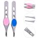 Frcolor 4-Piece Stainless Steel Eyebrow Tweezers Set | Eyebrow Clips Cutter & Picker | Sloping Head & Pointed Design | Ideal for Precision Grooming | International Shipping Available - Buy Online on GoSupps.com
