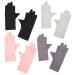 Beaupretty 4 Pairs UV Nail Gloves UV Protection Gloves Salon Anti UV Gloves Manicure Gloves