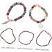 SAFIGLE 1pc Elastic Bead Bracelet Bohemia Bracelet Jewelry Bracelets Charm Bracelets Statement Bracelets for Women Stretch Bracelets for Women Miss Beads Fashion Resin 18X2.8cm Colorful - Buy Online on GoSupps.com