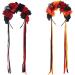 amangul Goth Flower Crowns For Women Gothic Skull Headband Halloween Headband Goth l Headband Day Of the Dead Headband(Black Red) - Buy Online on GoSupps.com