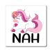 Cool Funny Nah Unicorn Graphic Men Women T Shirt Novelty Fantasy Magical Unicorns Tee Shirt Gift Magnets 4" 4"