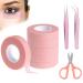 6 Rolls Pink Lash Tape Breathable Lash Tape 10 Yards Adhesive Eyelash Lash Extension Tape with 2 Tweezers and Scissors Eyelash Micropore Fabric Lash Tape for Eyelash Extension Lash Tape with 2 Tweezers and Scissors