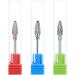 Dimeho 3 Pack Nail Drill Bits Set Professional Cuticle Remover Tungsten Electric Nail File Bit Nail Art Shapen Remove Tool Replacement Accessories for Manicure Pedicure Home Salon - Buy Online on GoSupps.com