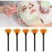 Qukaim Facial Fan Brush Fan Mask Brush Set of 5 Long Handle Facial Applicator Brushes for Mud Mask Blush Glycolic PeelSoft Makeup Tools - Buy Online on GoSupps.com