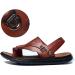 Men's Bunion Orthotic Slippers - Stylish Toe-Separate Flat Flip Flops - Soft Hallux Valgus Sandals for Pain Relief - Size 6.5 Brown - Buy Online on GoSupps.com