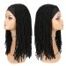Lady Miranda Black Dreadlock Headband Wig for Women and Men - Medium Twist Afro Synthetic Dreadlock Wig - Buy Online on GoSupps.com