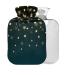 Golden Stars Hot Water Bottle with Cover 1L Small Hot Water Bag for Pain Relief Back Pain Hot and Cold Therapy BPA Free