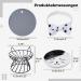 Dorakitten 2Pcs Elevated Cat Bowls with Non-Slip Mat - Anti-Vomiting Raised Cat Food Plates for Spine Protection - Cute Cat Ear Stand Ceramic Dishes for Whisker Fatigue Prevention - Buy Online on GoSupps.com