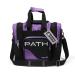 Pyramid Path Pro Deluxe Single Bowling Ball Tote Bowling Bag - Holds One Bowling Ball, One Pair of Bowling Shoes Up to Mens 15 Shoes and Accessories 1-Purple