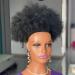 Big Afro Puff Drawstring Ponytail for Black Women - 4b/4c Kinky Curly Hair Bun 1B - Buy Online on GoSupps.com
