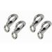 Fixed Spring Snap Leash Hook, Stainless Steel 316 Mini Fixed Snap Shackle,Quick Release Shackles with Fixed Round Ring Marine Boat Rigging Hardware (Optional: 83mm, 2) Optional: 83mm 2