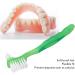 Prosthesis Brushes Set | Double-Sided Soft Hair | Plaque Removal & Loose Toothbrush for Seniors | Portable & Everyday Use (Green) - Buy Online on GoSupps.com