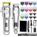 Hair Clippers Professional grooming hair trimmer kit cord cordless powerful LED electric washable hair clipper adjustable salon haircut home With Box