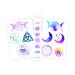 Fashiontats Witchy Celestial Temporary Tattoos | Witch-Inspired | Skin Safe | Made in The USA| Removable