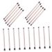 SOESFOUFU 20pcs Eye Brush for Makeup Double-ended Makeup Brush Eyeshadow Brush Eye Shadow Brush