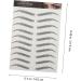  Angoily Angoily 18 Sheets Eco Imitation Eyebrow Stickers Eyebrow Tattoos Makeup Stickers Small False Eyebrow Hair Template 3D Transfer Stickers - Buy Online on GoSupps.com