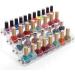 Wakects Nail Polish Organizer Nail Polish Organizer 4 Tiers Transparent Makeup Rack Display Organizer