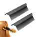 2PC Women DIY Combs Accessories Fit Hair Straightening Flat Iron  Barber Straightening Comb Attachment for Hair  Hair Straightening Flat Iron V Type (2pcs Black)