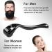 Xyemao Beard Growth Roller| Derma Roller 3Pack(1.0+2.0+3.0) mm | Beard Roller | Titanium Micro Needling Roller for Men and Women | Stimulate Beard and Hair Growth - Black - Buy Online on GoSupps.com