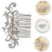 PLAFOPE 1pc Comb Rhinestone Bobby Pins Bridal Headpieces for Wedding Bride Hair Clip Headwear Decor Bride Headpieces for Wedding Rhinestone Headdress Pearl Hair Pin Pearl Hair Clip Alloy - Buy Online on GoSupps.com
