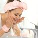 6-Piece Spa Headband and Wristband Set for Women - Microfiber Skincare Headbands, Makeup Headband, Facial Wrist Towel - Pink/White - Buy Online on GoSupps.com