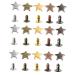 NUOBESTY 200 Sets Single-Sided Rivet Vintage Decor Star Shape Rivets DIY Luggage Accessories Manual Box