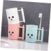 Buy Zerodeko 3pcs Cartoon Toothbrush Mug Set | Cute White Cups for Kids - International Shipping Available - Buy Online on GoSupps.com