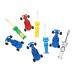 Beaupretty 4 Sets Children's Toothbrush Toy Teeth Cleaning Supplies Suction Cup Toothbrush Teeth Cleaning Brush Toothbrush for Kids Children Toothbrush Manual Toothbrush Teeth Cleaning Tool