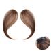 Bangs Hair Clip 2 Pieces Synthetic Fake Fringe Women's Fringe Clip in Hair Bangs Hairpiece Natural Hair Middle Part Two Sides Bang Hair Piece Clip in Extensions Bangs Clip in Hair (Color : Light brow Light brown