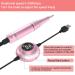 Foxzone Electric Nail Drill - 35000 rpm Professional Portable Nail File with Display Screen for Acrylic Gel Nails (Rose Gold) - Buy Online on GoSupps.com